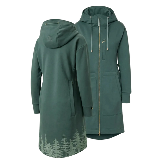 Premium Hoodie Mantel - DARK FOREST
