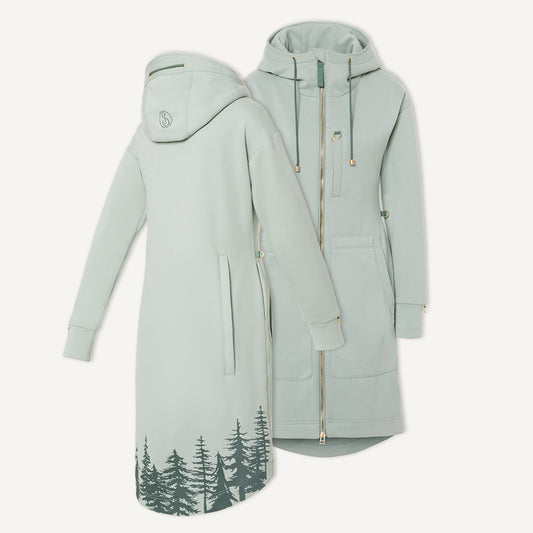 Premium Hoodie Mantel - MISTY FOREST