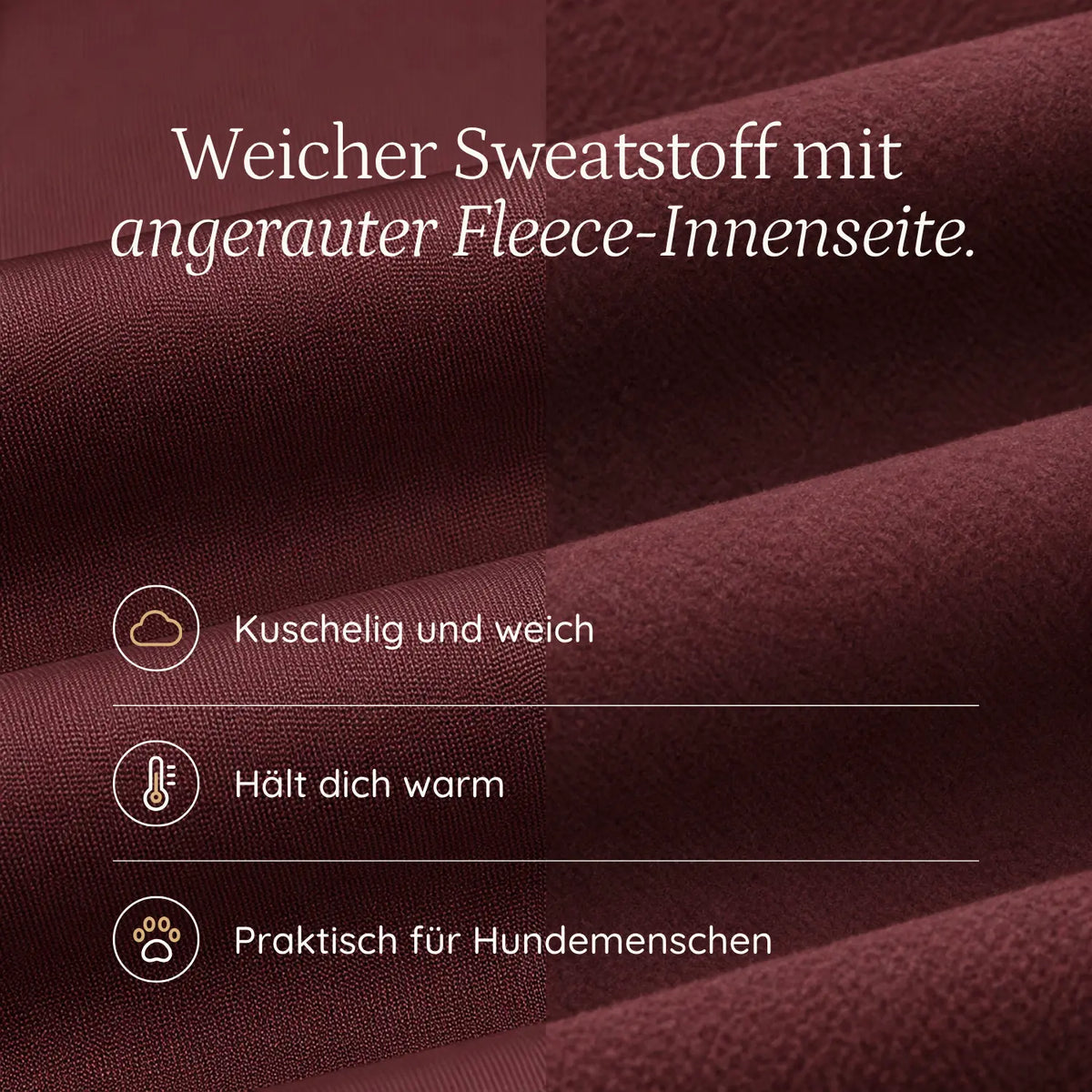 Hoodie Unisex – Never Walk Alone – Red Mahogany