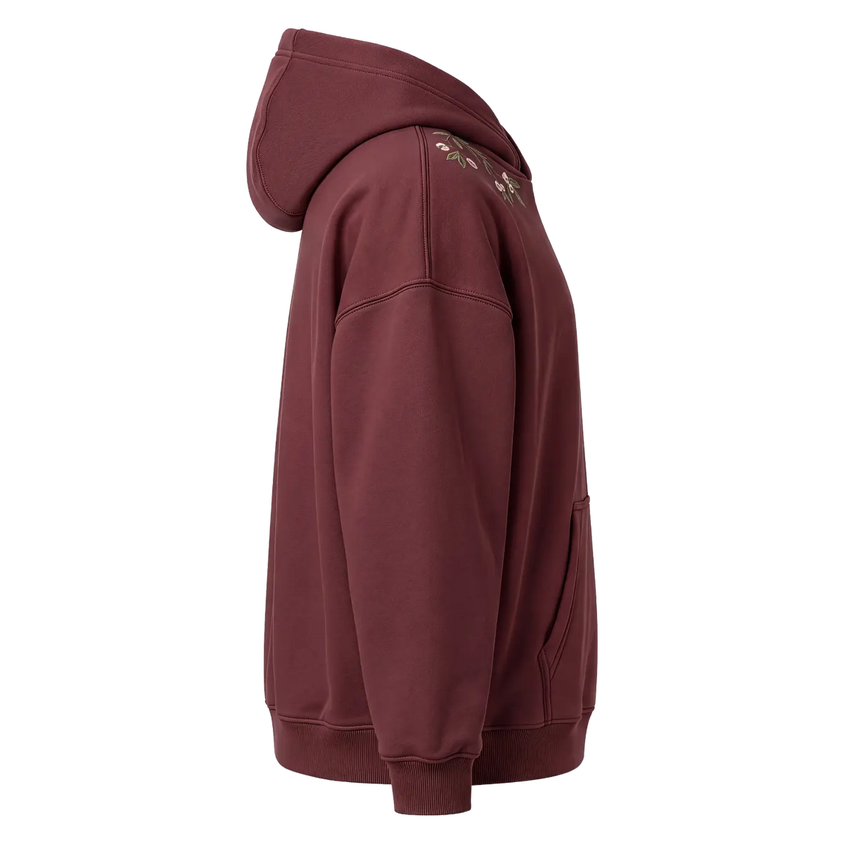 Hoodie Unisex – Fleur De Coeur – Red Mahogany
