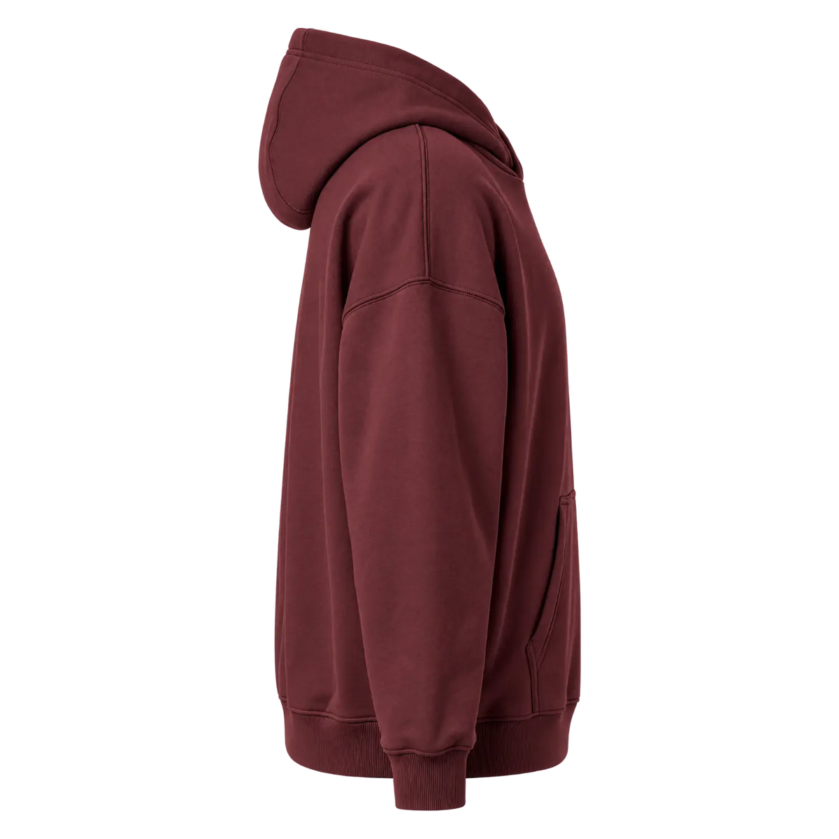 Hoodie Unisex – Never Walk Alone – Red Mahogany