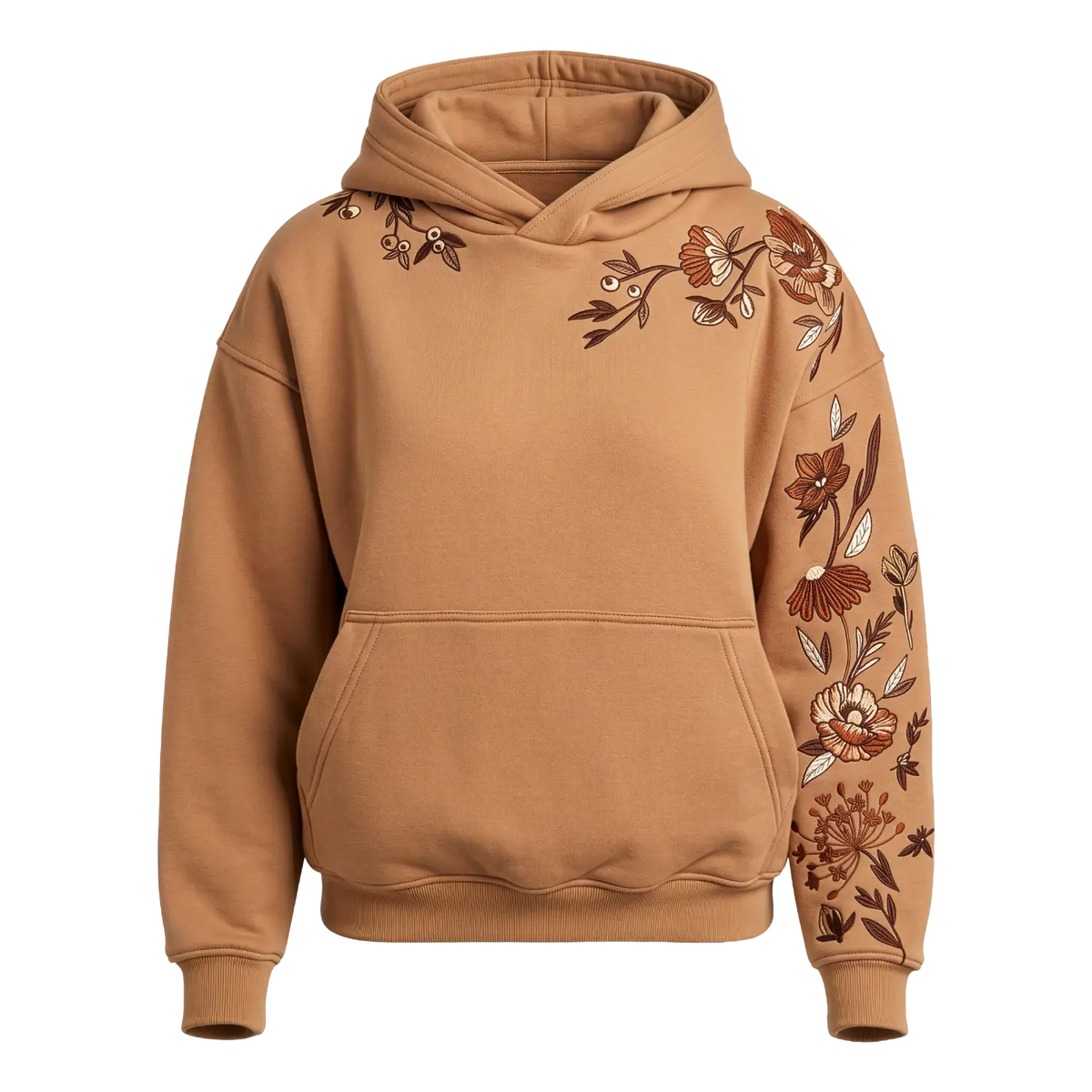 Hoodie Unisex – Fleur De Coeur – Mocha Mousse