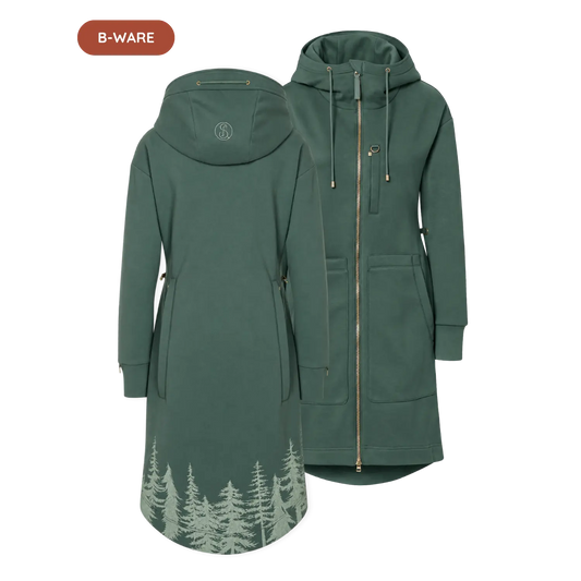 Premium Hoodie Mantel - DARK FOREST